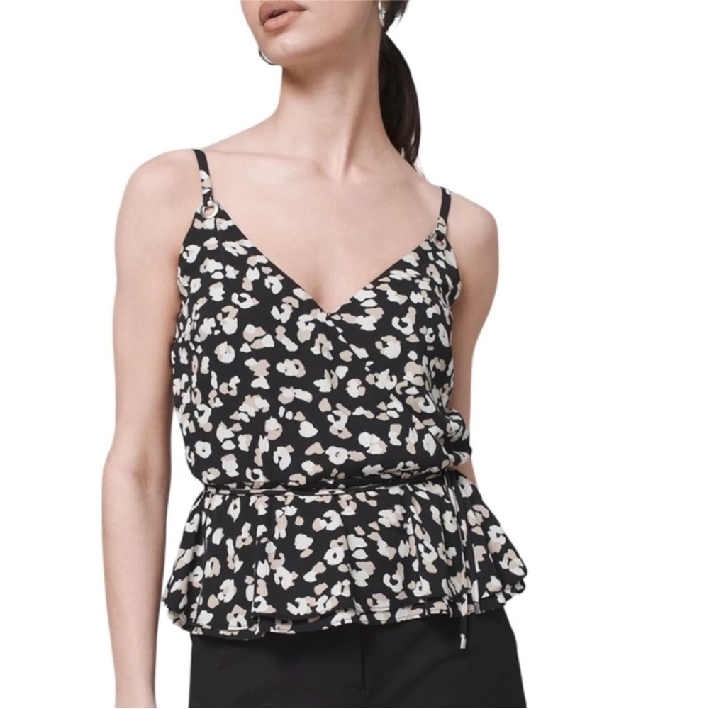 🔥 WHITE HOUSE BLACL MARKET
Confetti SL Surplice Tie Cami Size MEDIUM - BRAND NEW